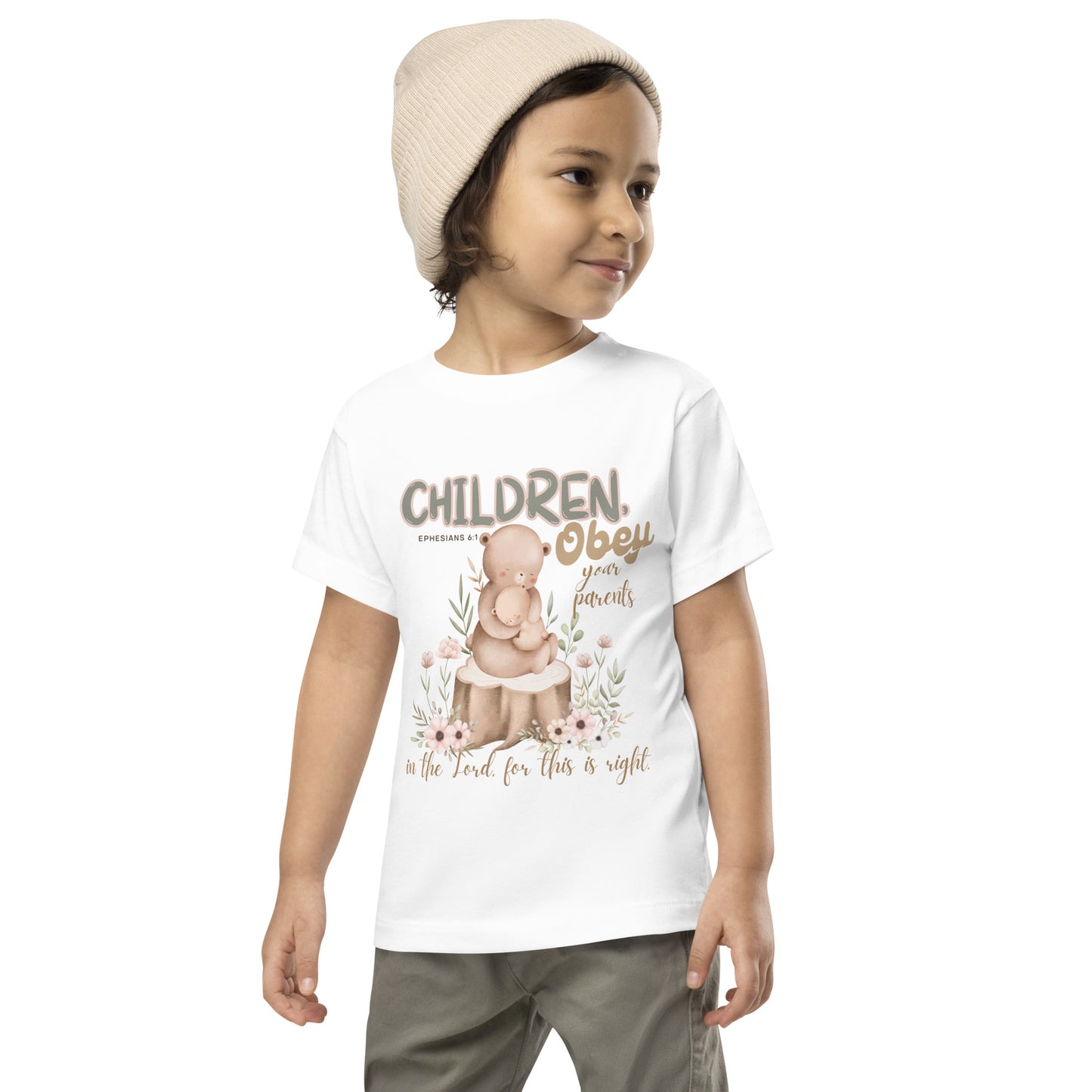 Ephesians 6:1 ,Toddler Short Sleeve Tee