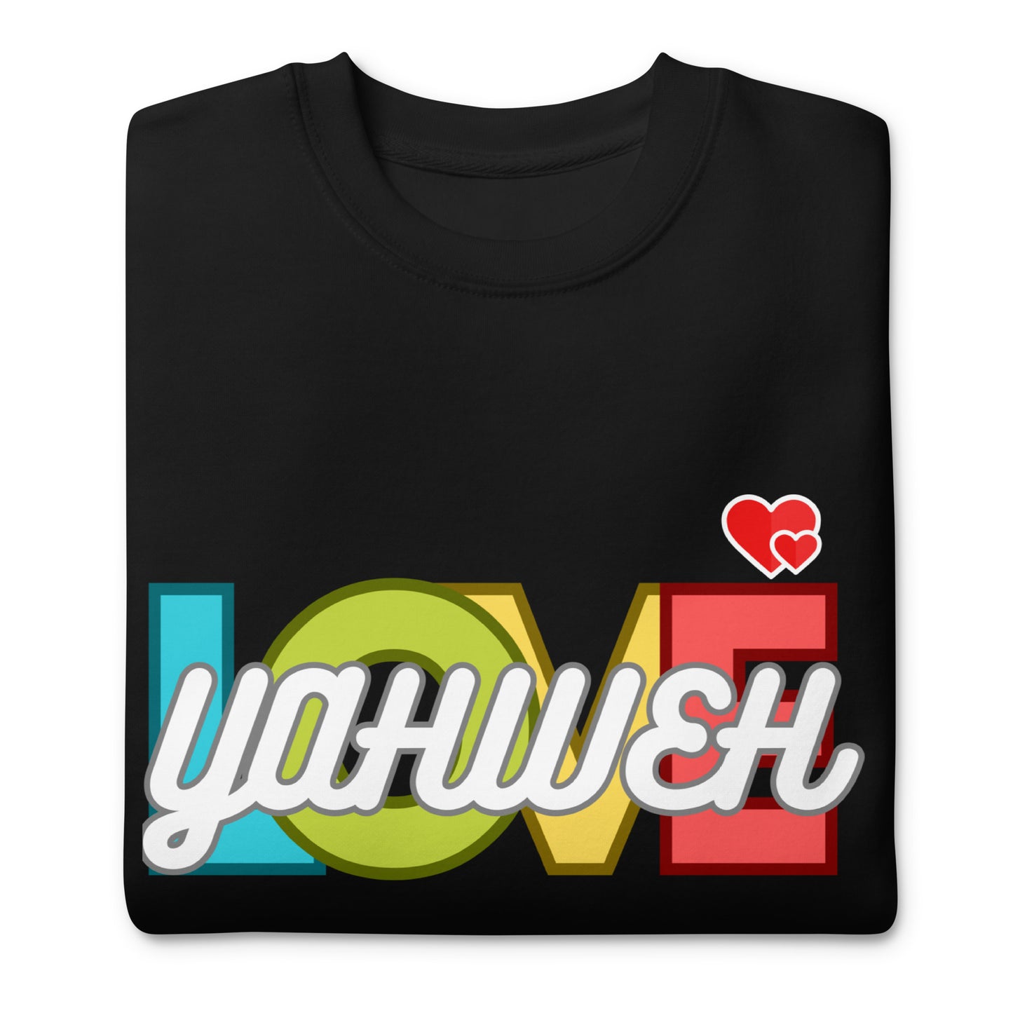 Yahweh’s Love, Jeremiah 31:3, Unisex Premium Sweatshirt