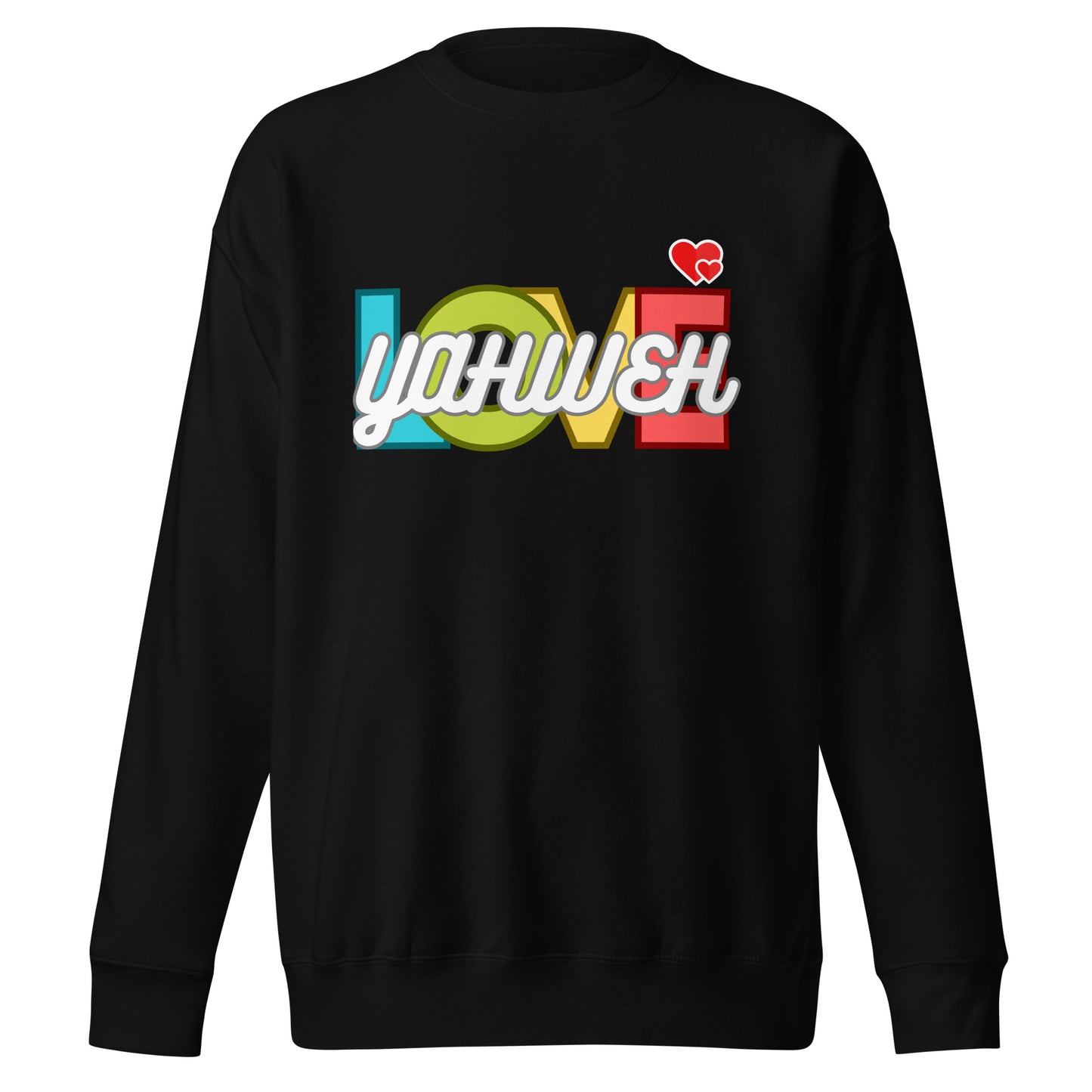 Yahweh’s Love, Jeremiah 31:3, Unisex Premium Sweatshirt