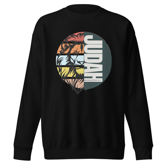 Judah, Revelation 5:5, Unisex Premium Sweatshirt