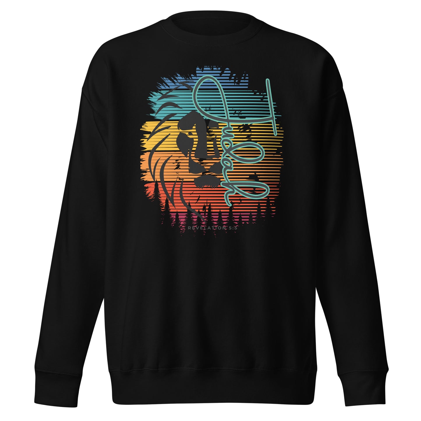 Lion of Judah, Revelations, Unisex Premium Sweatshirt