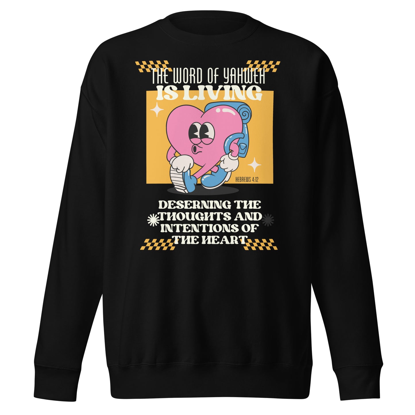 The Word of Yahweh Is Living*, Unisex Premium Sweatshirt