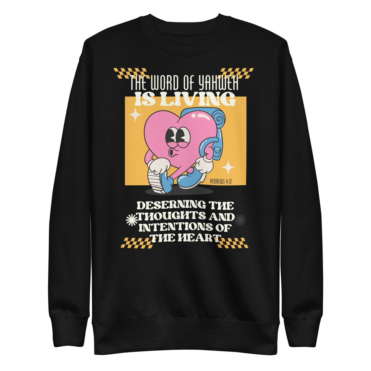 The Word of Yahweh Is Living*, Unisex Premium Sweatshirt