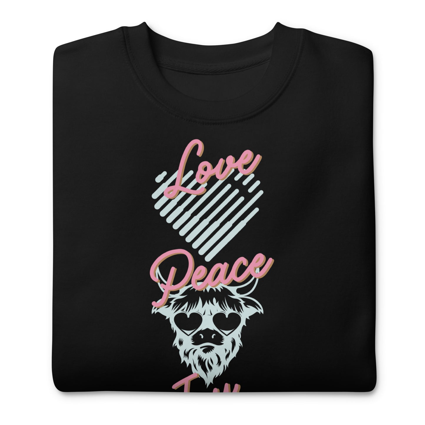 Love, Peace, Joy, Galatians 5:22Unisex Premium Sweatshirt