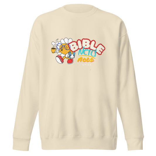 Bible Nerd, Acts 17:11, Collection Unisex Premium Sweatshirt