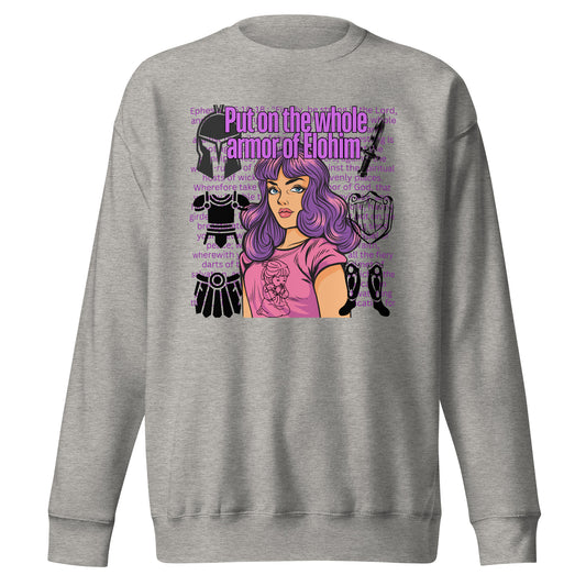 Put On the Armor of Elohim, Unisex Premium Sweatshirt