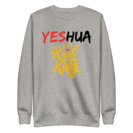 Yeshua, The Real King, Unisex Premium Sweatshirt