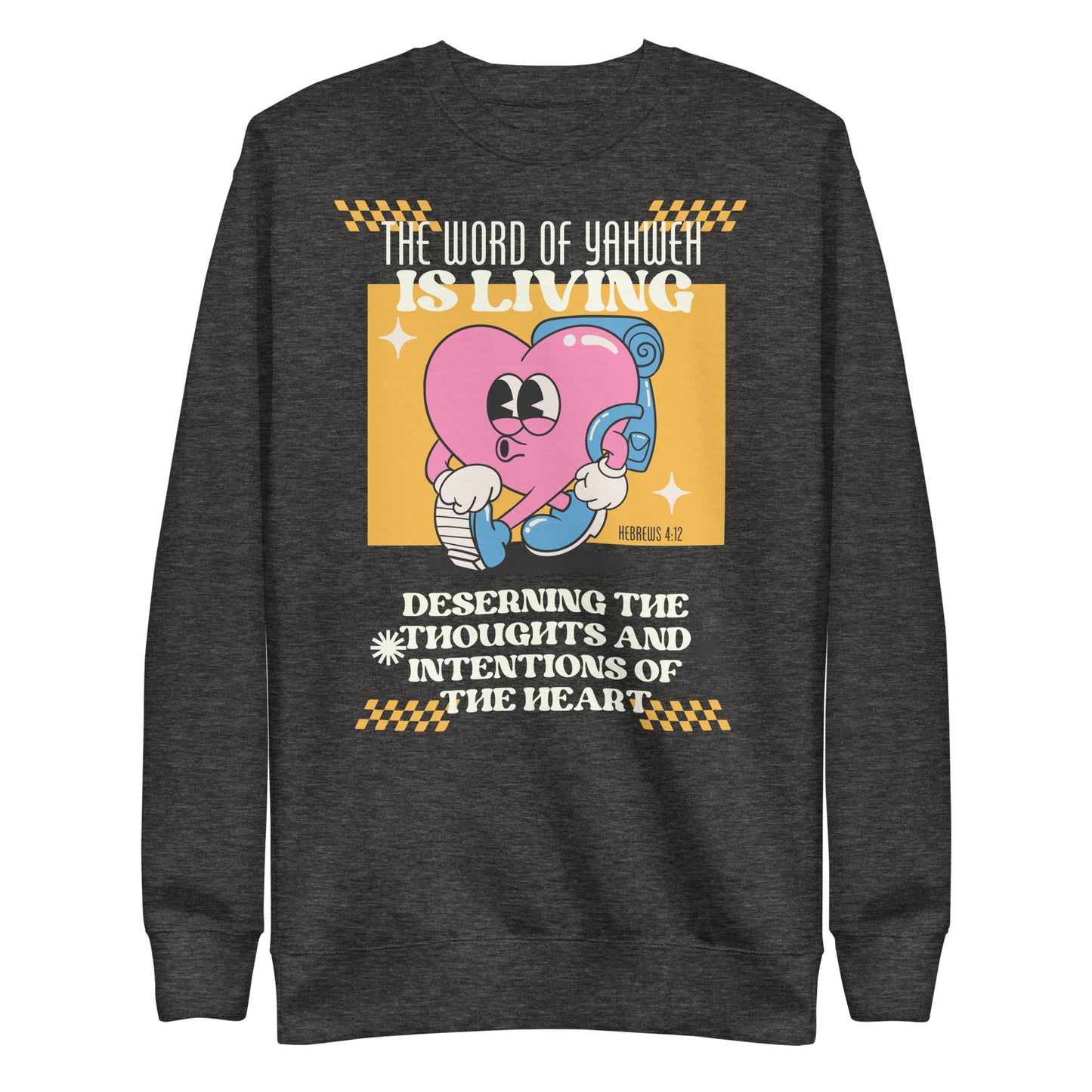 The Word of Yahweh Is Living*, Unisex Premium Sweatshirt