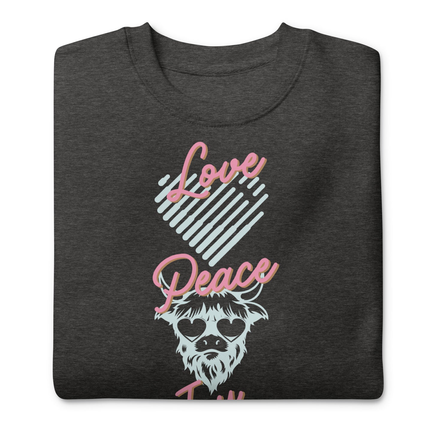 Love, Peace, Joy, Galatians 5:22Unisex Premium Sweatshirt