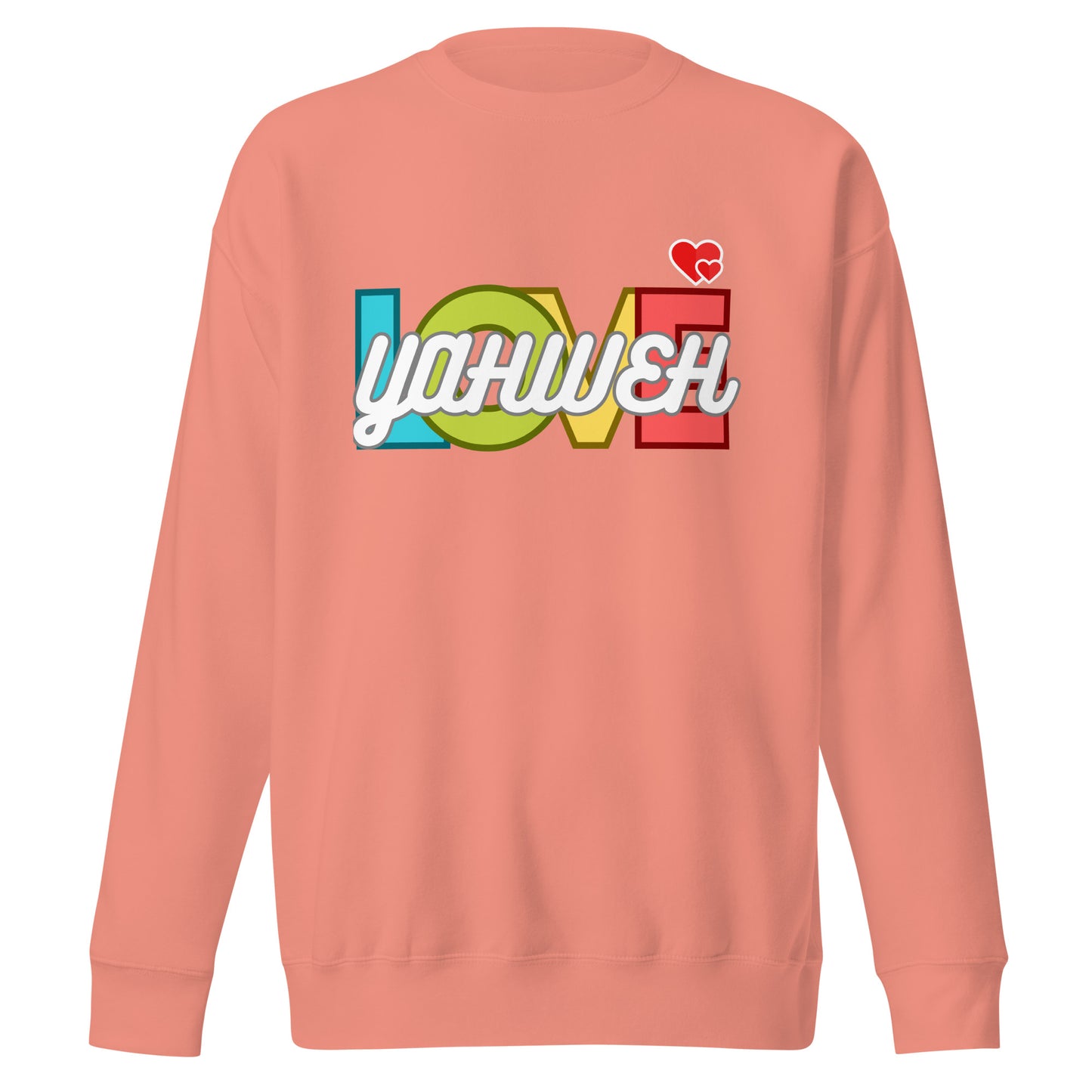 Yahweh’s Love, Jeremiah 31:3, Unisex Premium Sweatshirt