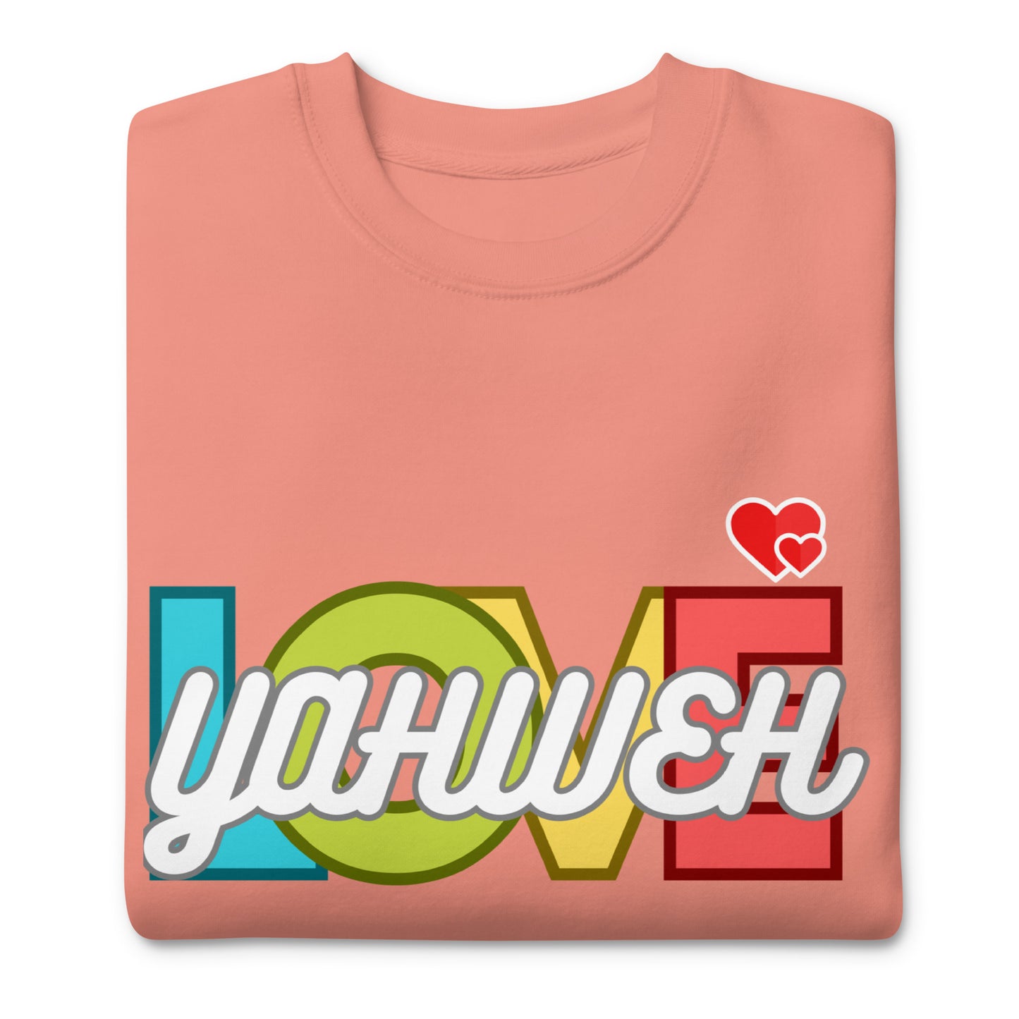 Yahweh’s Love, Jeremiah 31:3, Unisex Premium Sweatshirt