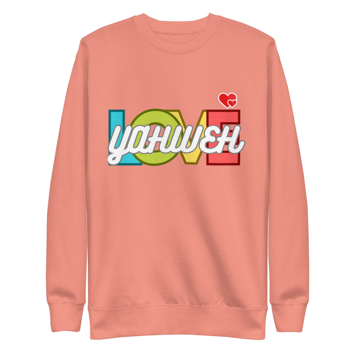 Yahweh’s Love, Jeremiah 31:3, Unisex Premium Sweatshirt