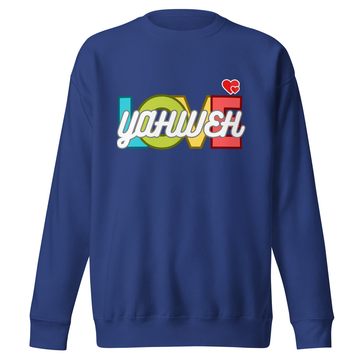 Yahweh’s Love, Jeremiah 31:3, Unisex Premium Sweatshirt