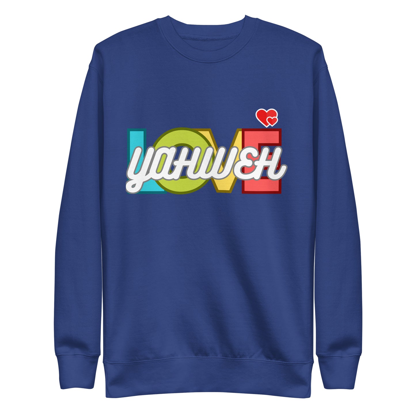 Yahweh’s Love, Jeremiah 31:3, Unisex Premium Sweatshirt