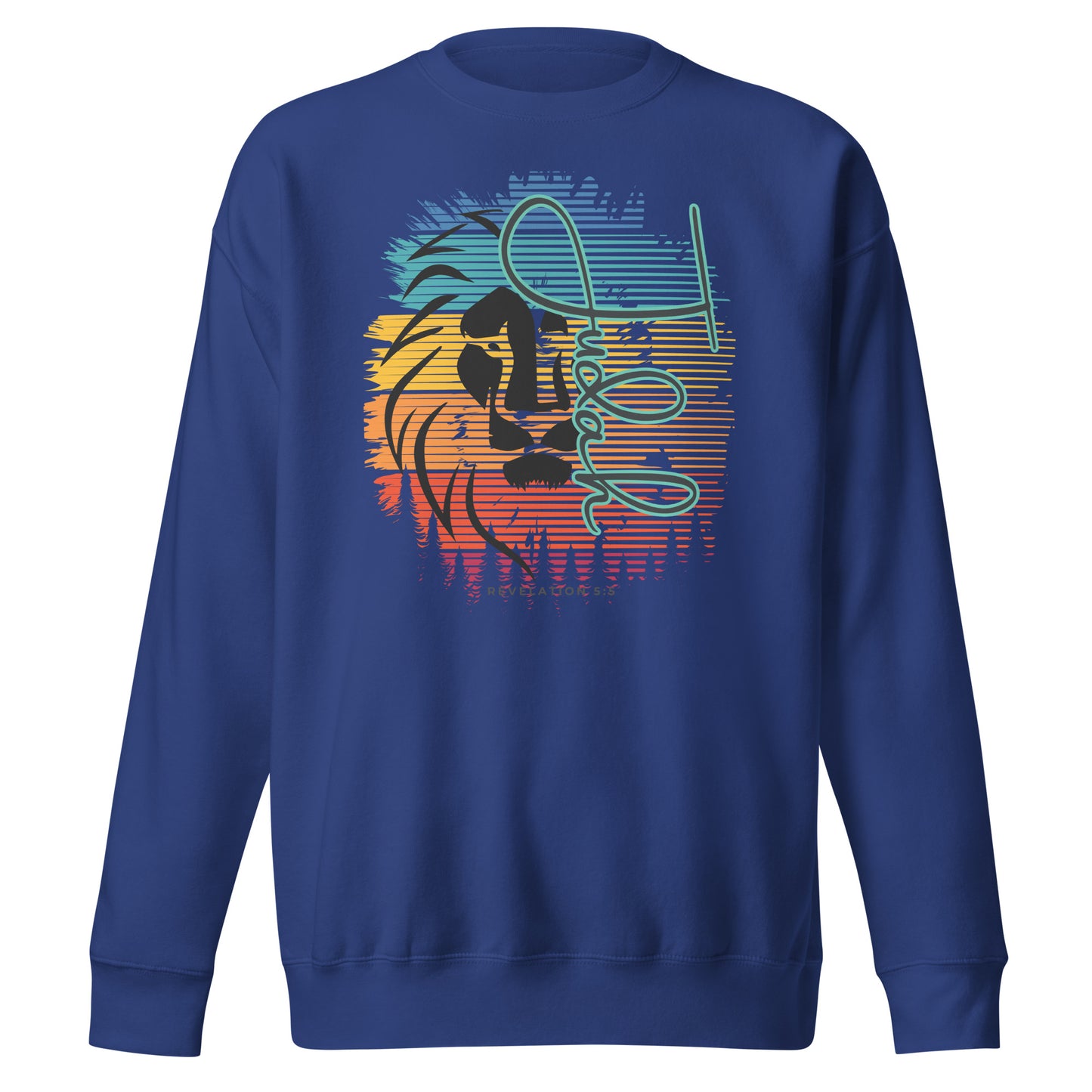 Lion of Judah, Revelations, Unisex Premium Sweatshirt