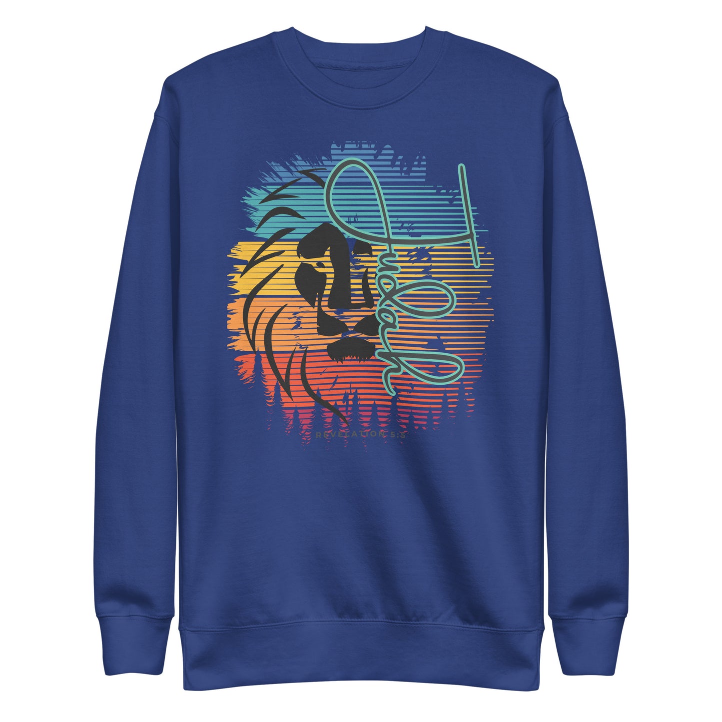 Lion of Judah, Revelations, Unisex Premium Sweatshirt