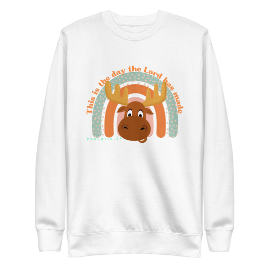 This Is the Day the Lord Has Made, Psalm 118:24, Unisex Premium Sweatshirt