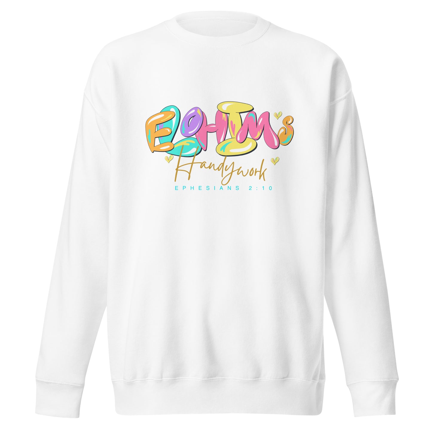 Elohim’s Handywork, Psalm 19:1, Unisex Premium Sweatshirt