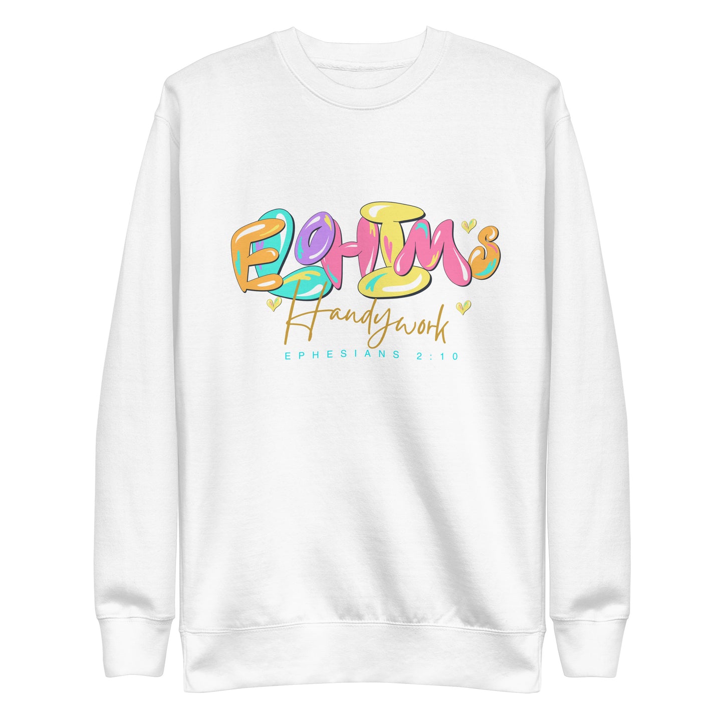 Elohim’s Handywork, Psalm 19:1, Unisex Premium Sweatshirt