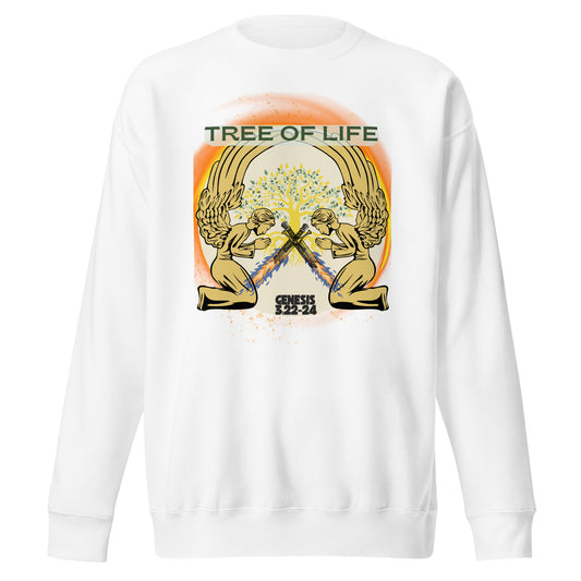 Tree of Life, Genesis 3:22-23, Unisex Premium Sweatshirt