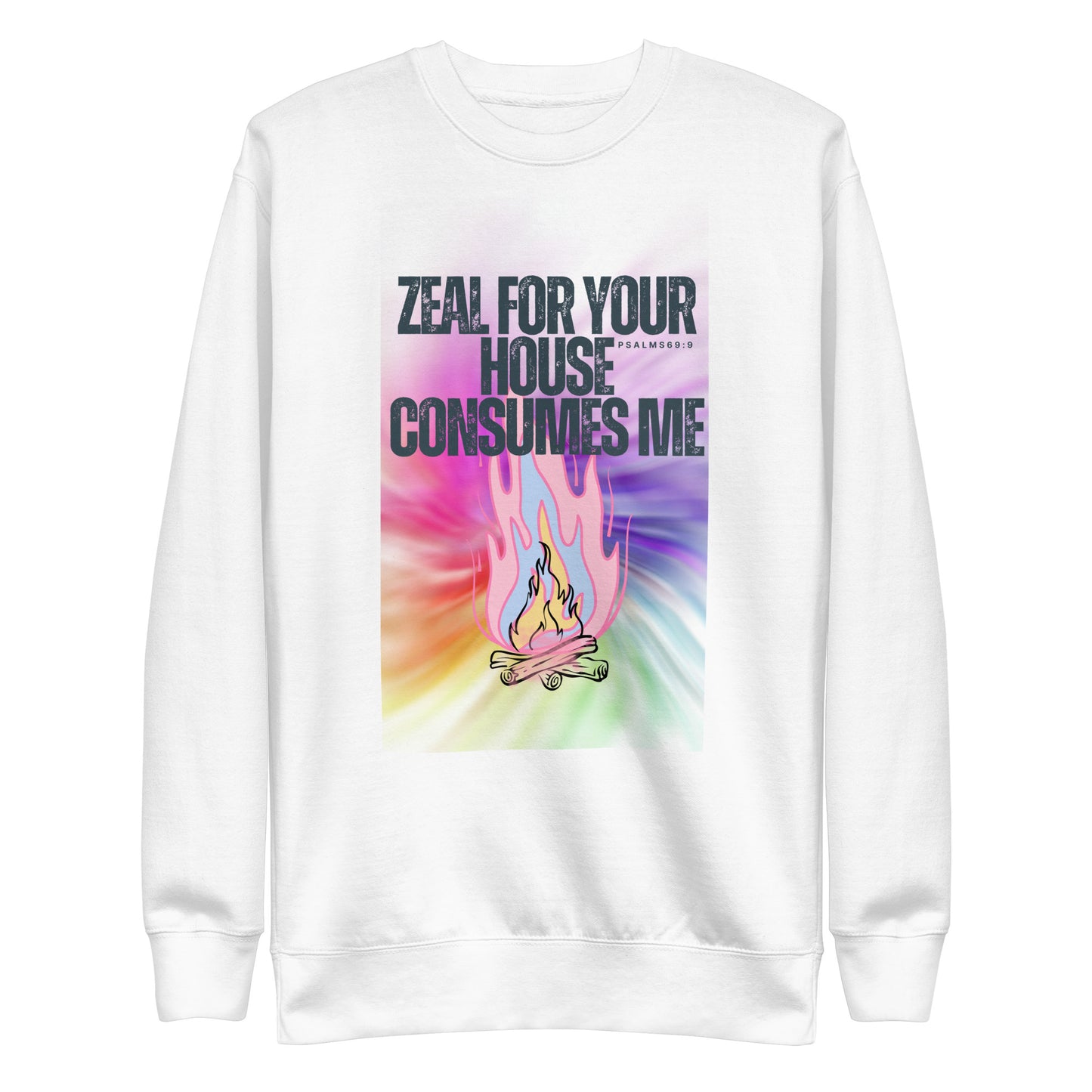 Zeal for Your House Consumes Me, Unisex Premium Sweatshirt