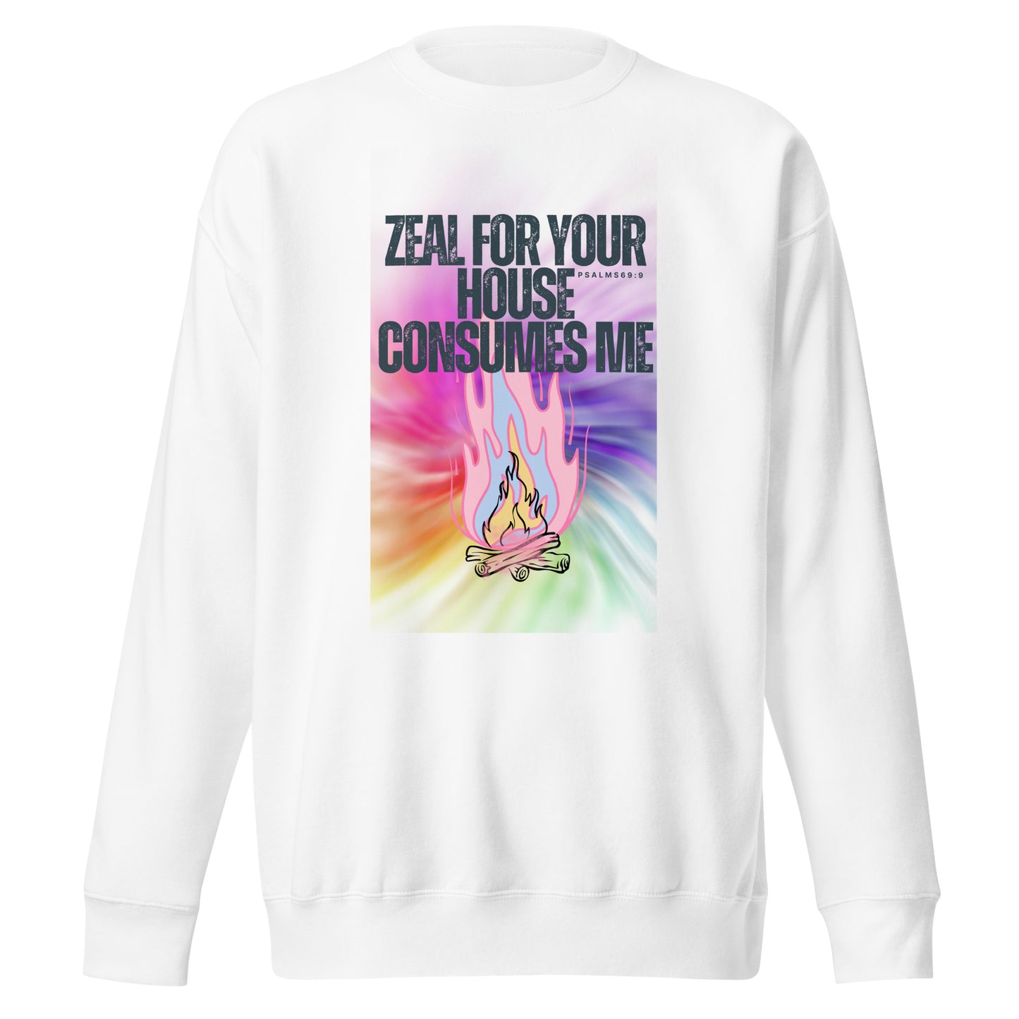 Zeal for Your House Consumes Me, Unisex Premium Sweatshirt