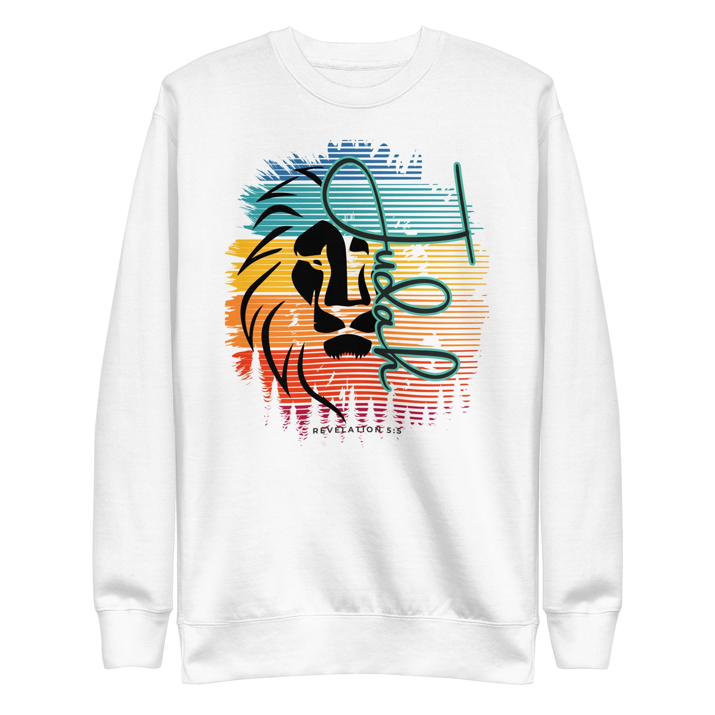 Lion of Judah, Revelations, Unisex Premium Sweatshirt