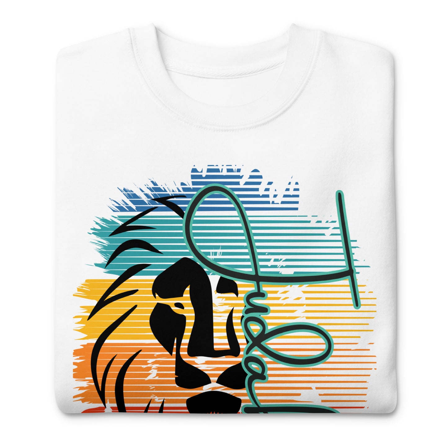 Lion of Judah, Revelations, Unisex Premium Sweatshirt