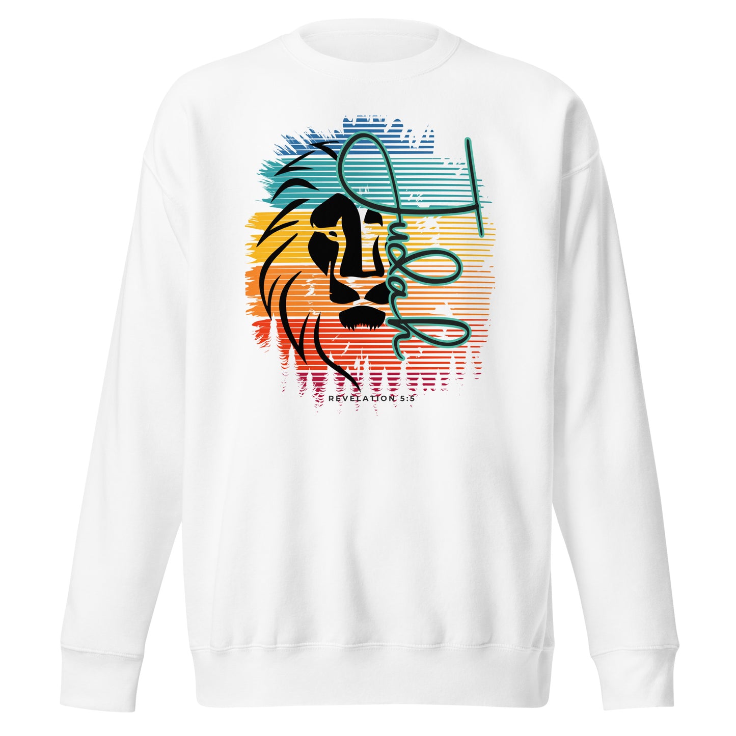 Lion of Judah, Revelations, Unisex Premium Sweatshirt