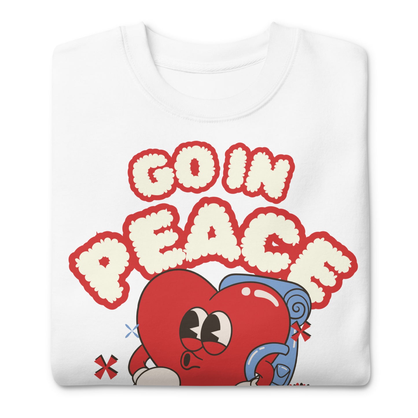 Go in Peace, 2 Kings 5:19, Unisex Premium Sweatshirt