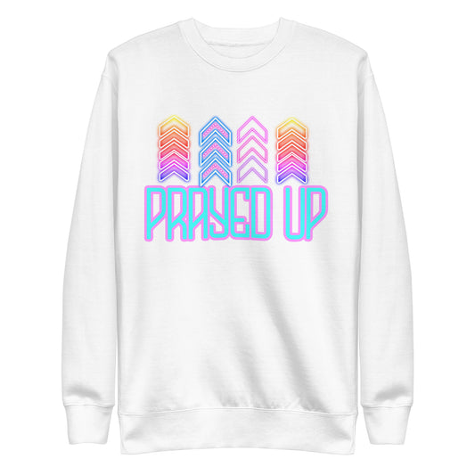 Prayed Up, Unisex Premium Sweatshirt