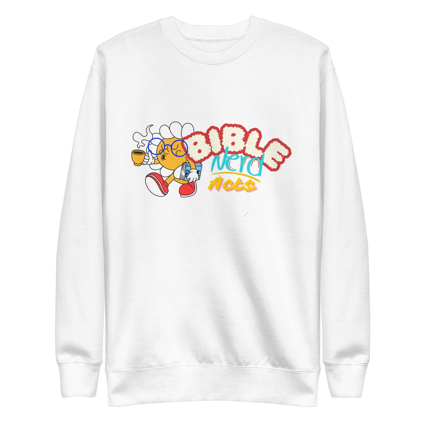 Bible Nerd, Acts 17:11, Collection Unisex Premium Sweatshirt