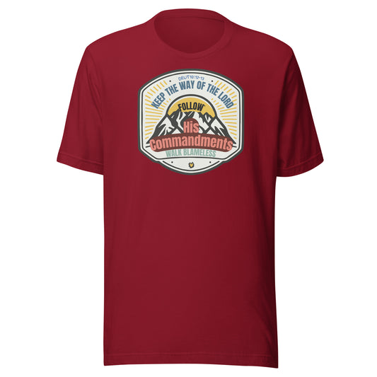 Keep the Way of the Lord, Deuteronomy 10:12-13, Unisex t-shirt