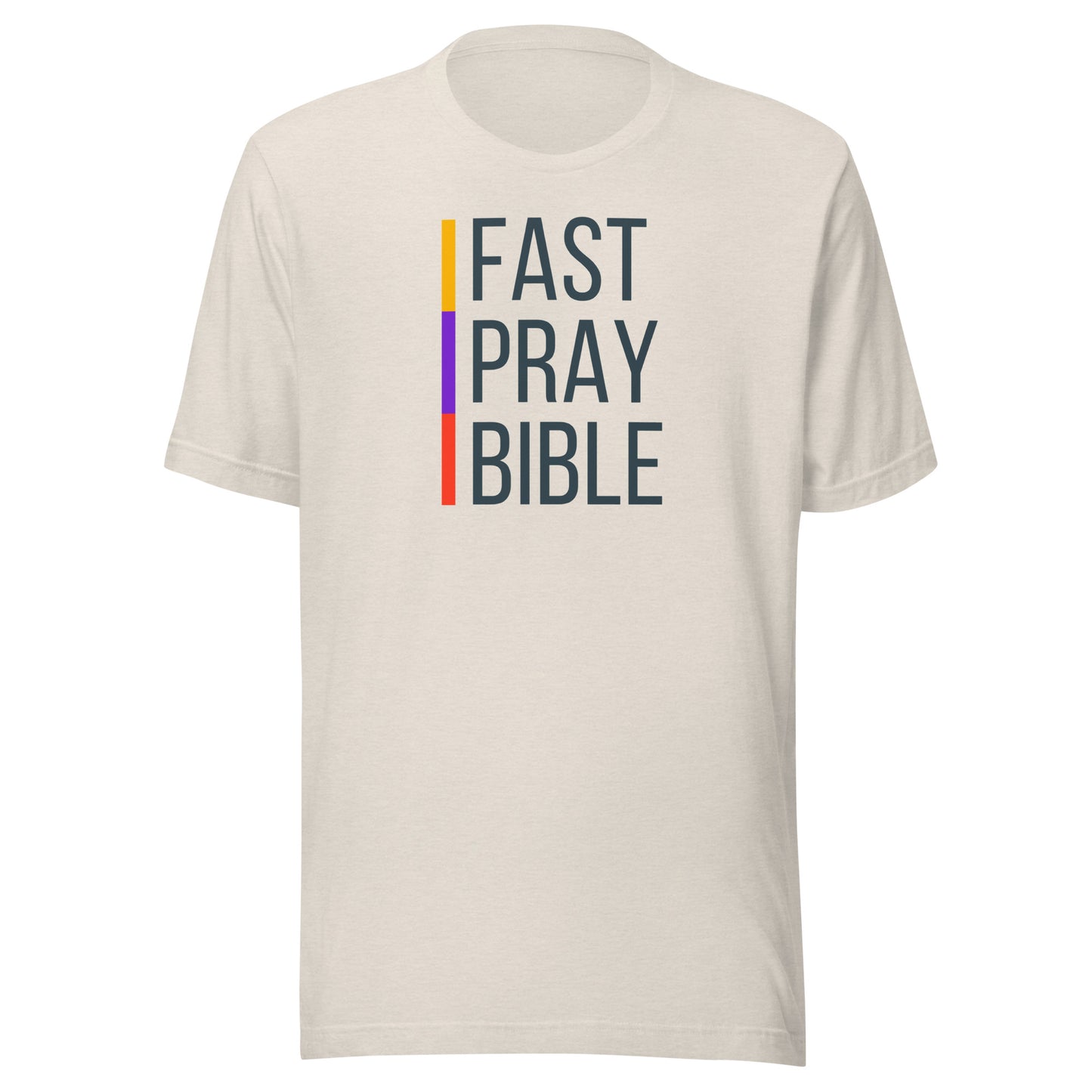 Fast, Pray, Bible, Unisex t-shirt