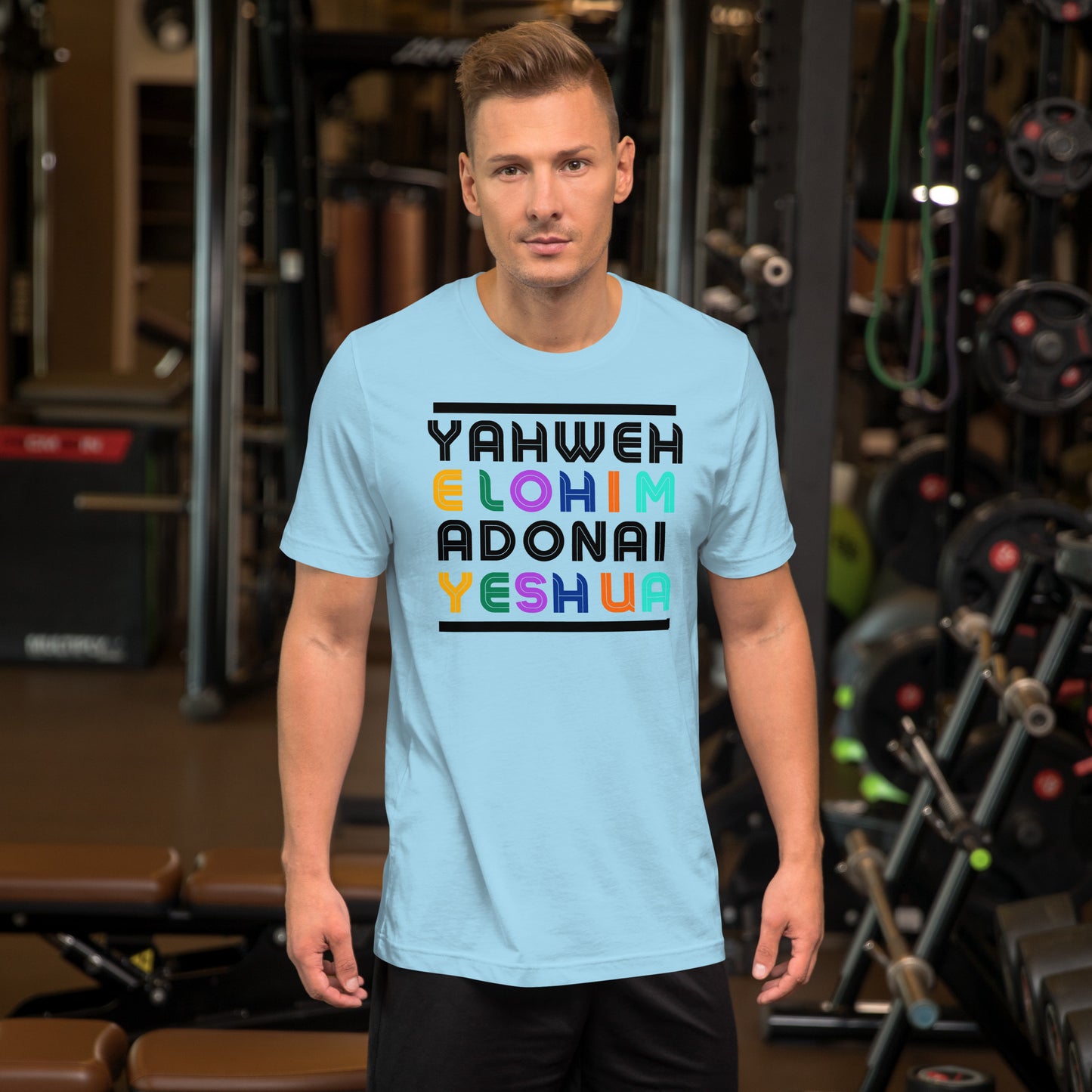 Yahweh, Elohim, Adonai, Yeshua, Unisex t-shirt