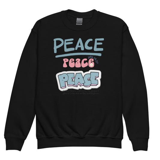 Peace I Leave With You", John 14:27, Youth crewneck sweatshirt